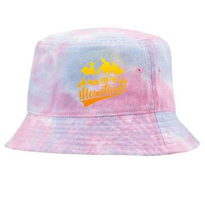 Vintage Made For The Mountains Wilderness Tie-Dyed Bucket Hat