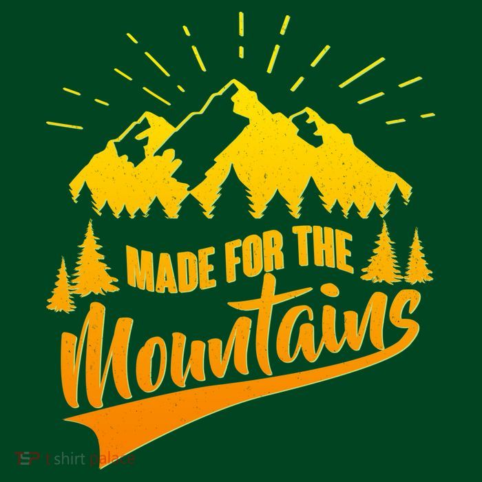 Vintage Made For The Mountains Wilderness T-Shirt