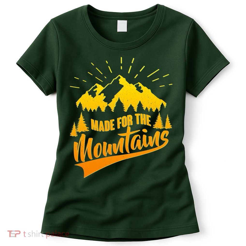 Vintage Made For The Mountains Wilderness Womens T-Shirt