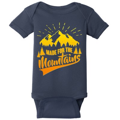 Vintage Made For The Mountains Wilderness Baby Bodysuit