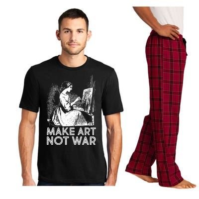 Vintage Make Art Not War Pajama Set