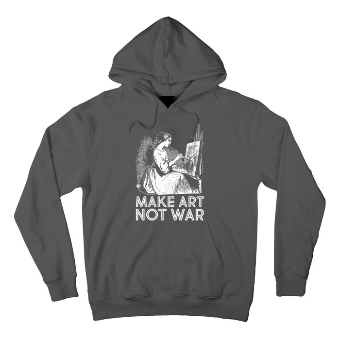 Vintage Make Art Not War Hoodie