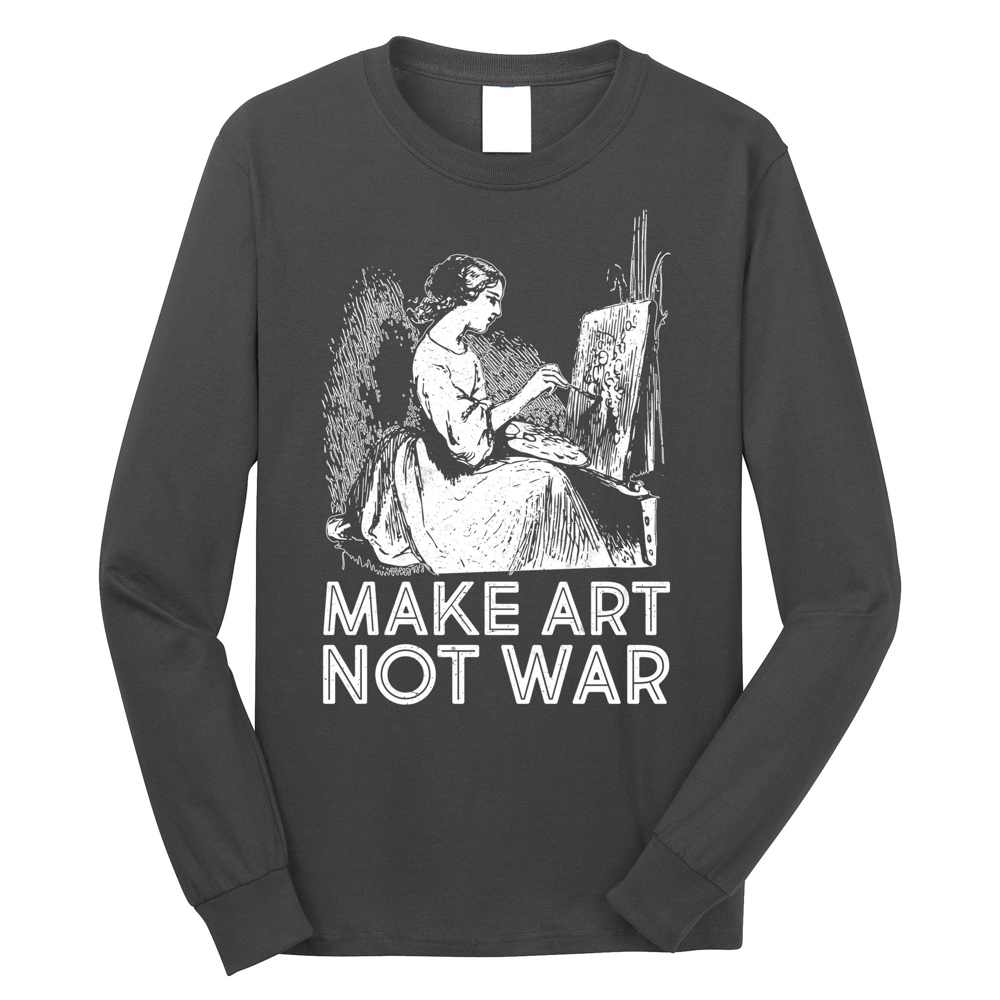 Vintage Make Art Not War Long Sleeve Shirt