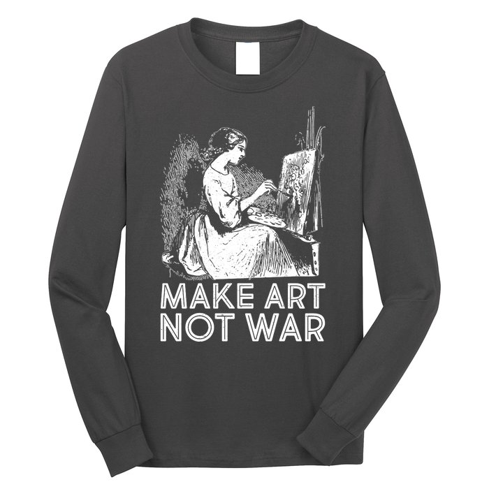 Vintage Make Art Not War Long Sleeve Shirt