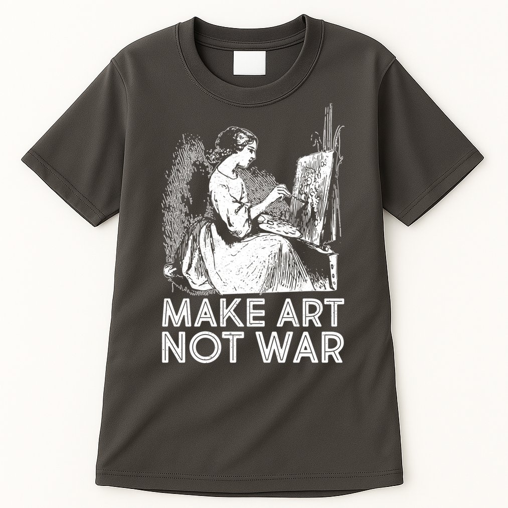 Vintage Make Art Not War Tall T-Shirt