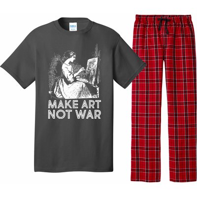 Vintage Make Art Not War Pajama Set