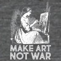 Vintage Make Art Not War Flatbill Hat