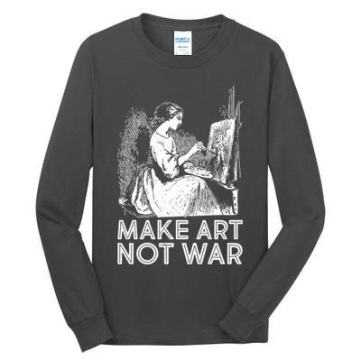 Vintage Make Art Not War Tall Long Sleeve T-Shirt