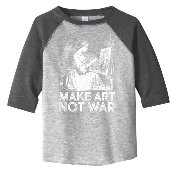 Vintage Make Art Not War Toddler Fine Jersey T-Shirt