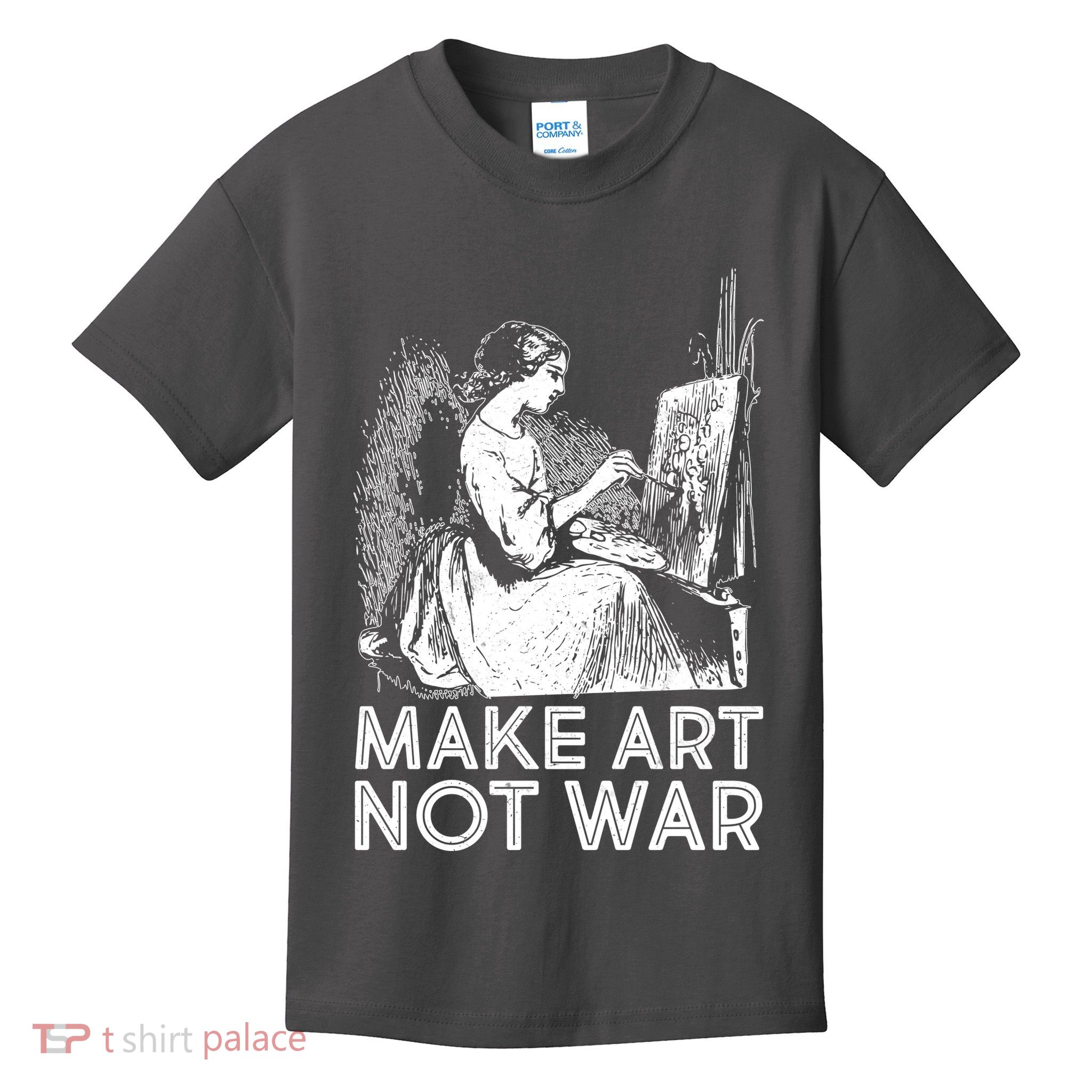 Vintage Make Art Not War Kids T-Shirt
