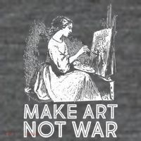 Vintage Make Art Not War Kids T-Shirt