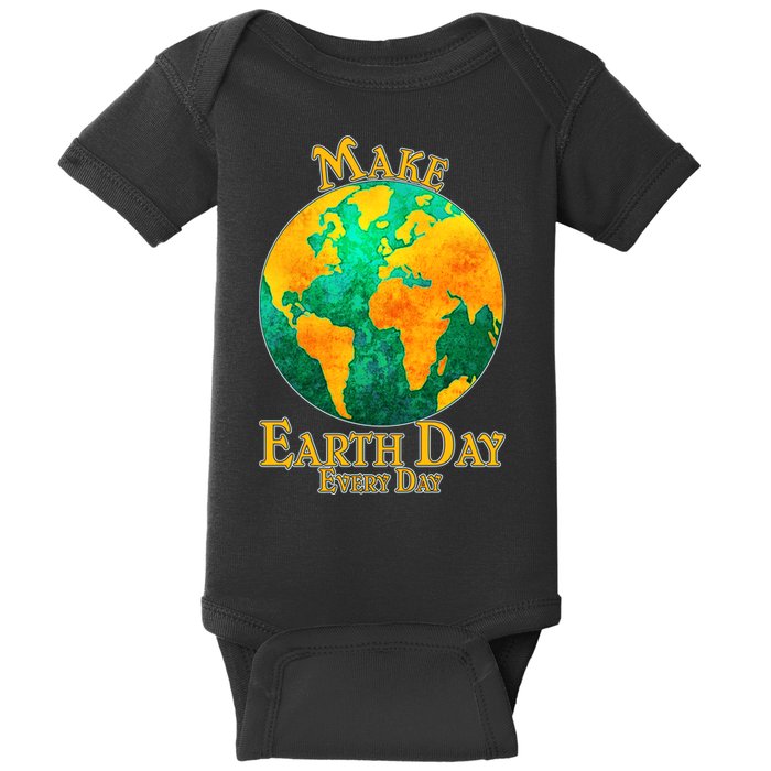 Vintage Make Earth Day Every Day Baby Bodysuit