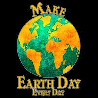 Vintage Make Earth Day Every Day Baby Bodysuit