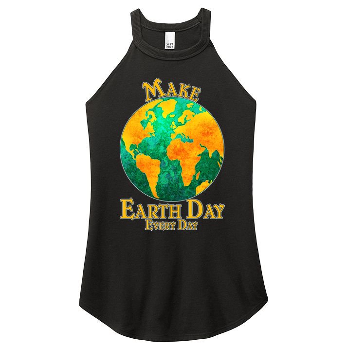 Vintage Make Earth Day Every Day Women's Perfect Tri Rocker Tank