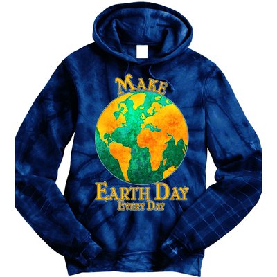 Vintage Make Earth Day Every Day Tie Dye Hoodie