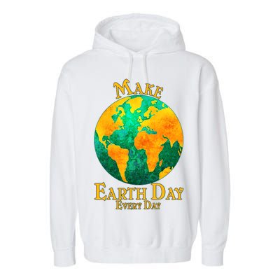 Vintage Make Earth Day Every Day Garment-Dyed Fleece Hoodie