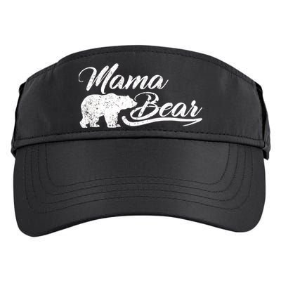 Vintage Mama Bear Retro Mother Logo Adult Drive Performance Visor