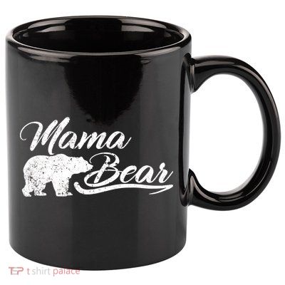 Vintage Mama Bear Retro Mother Logo 11oz C Handle Ceramic Mug
