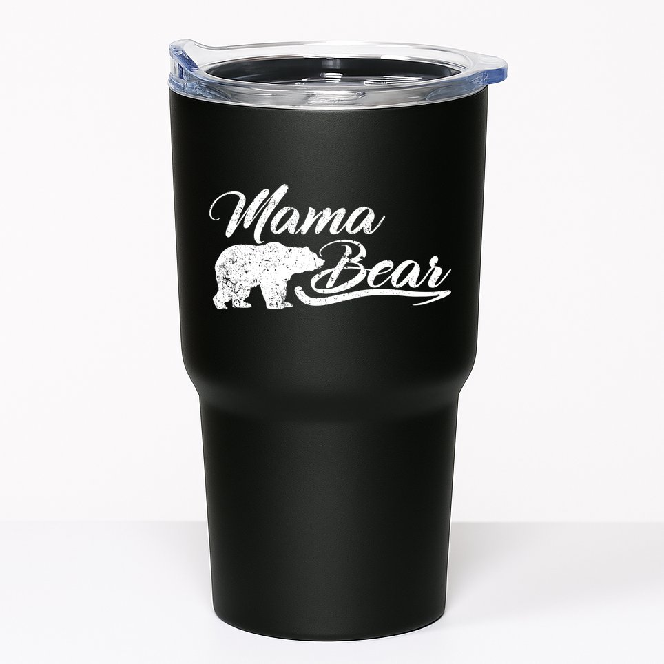 Vintage Mama Bear Retro Mother Logo Tumbler
