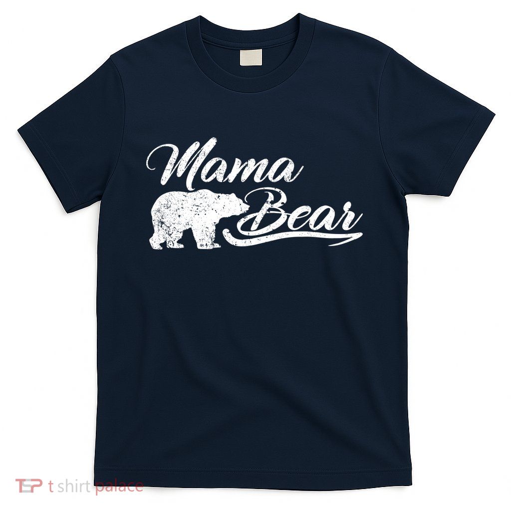 Vintage Mama Bear Retro Mother Logo T-Shirt