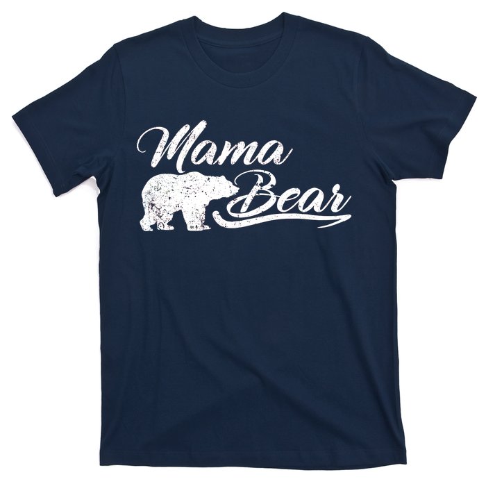 Vintage Mama Bear Retro Mother Logo T-Shirt