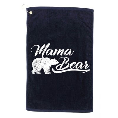 Vintage Mama Bear Retro Mother Logo Golf Towel