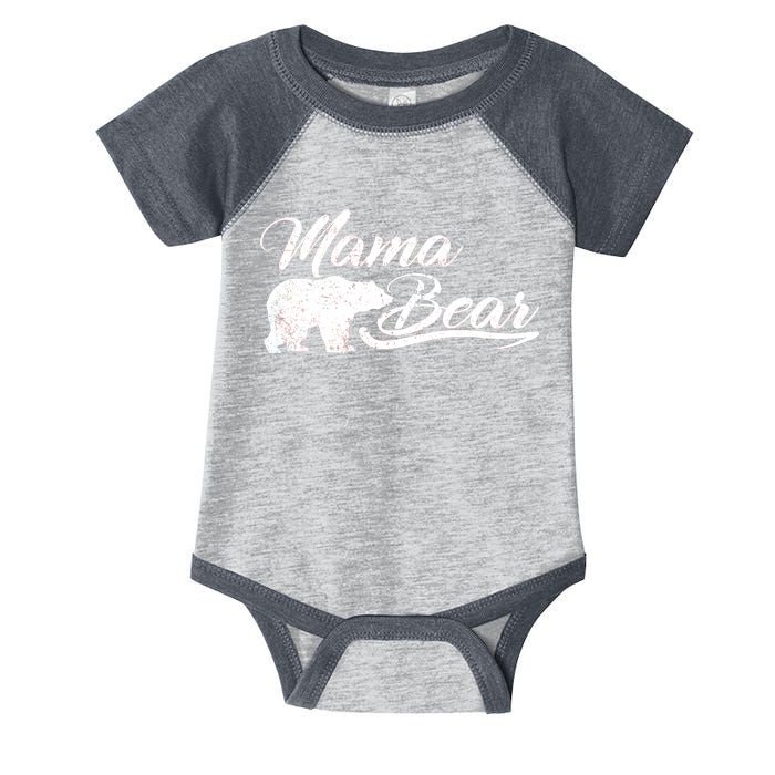 Vintage Mama Bear Retro Mother Logo Infant Baby Jersey Bodysuit