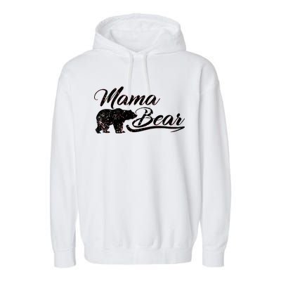 Vintage Mama Bear Retro Mother Logo Garment-Dyed Fleece Hoodie