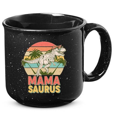 Vintage Mama Saurus T-Rex Mom Mother 15oz Campfire Ceramic Mug