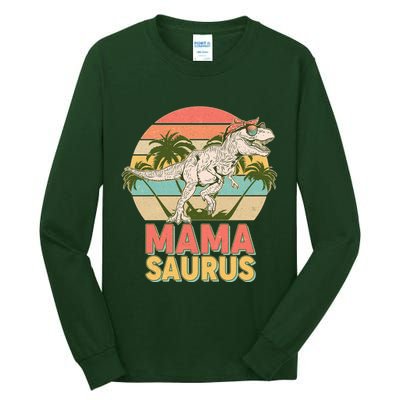 Vintage Mama Saurus T-Rex Mom Mother Tall Long Sleeve T-Shirt