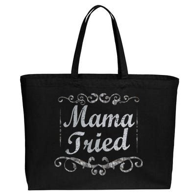 Vintage Mama Tried Cotton Canvas Jumbo Tote