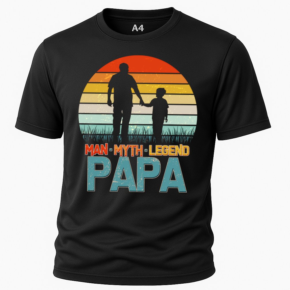 Vintage Man Myth Legend Papa Performance Shirt
