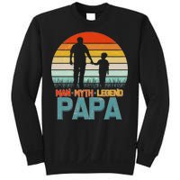 Vintage Man Myth Legend Papa Sweatshirt