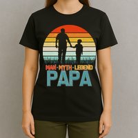Vintage Man Myth Legend Papa T-Shirt