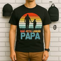 Vintage Man Myth Legend Papa T-Shirt