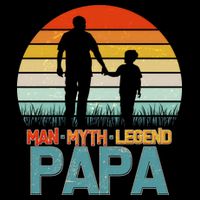 Vintage Man Myth Legend Papa T-Shirt