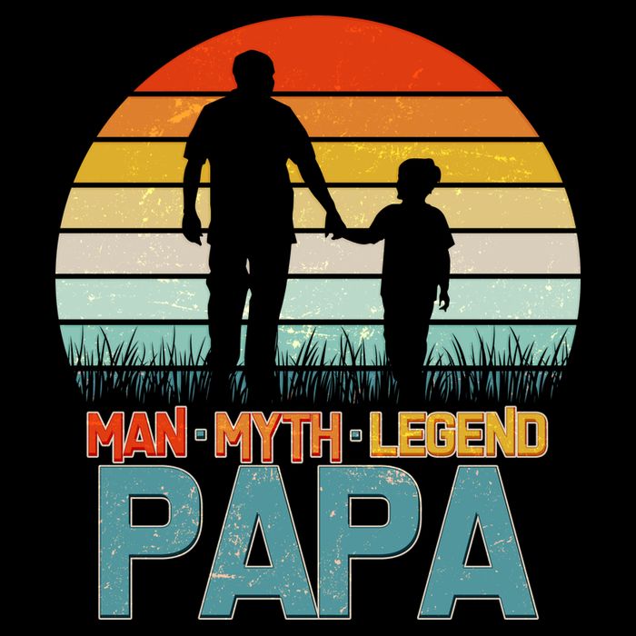 Vintage Man Myth Legend Papa Bucket Hat
