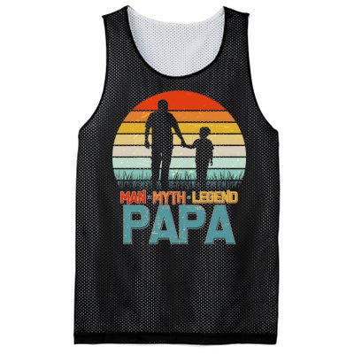 Vintage Man Myth Legend Papa Mesh Reversible Basketball Jersey Tank