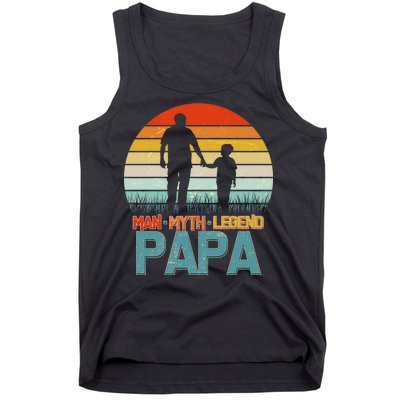 Vintage Man Myth Legend Papa Tank Top