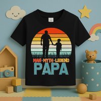 Vintage Man Myth Legend Papa Toddler T-Shirt