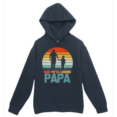 Vintage Man Myth Legend Papa Urban Pullover Hoodie