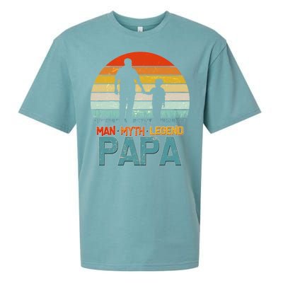 Vintage Man Myth Legend Papa Sueded Cloud Jersey T-Shirt