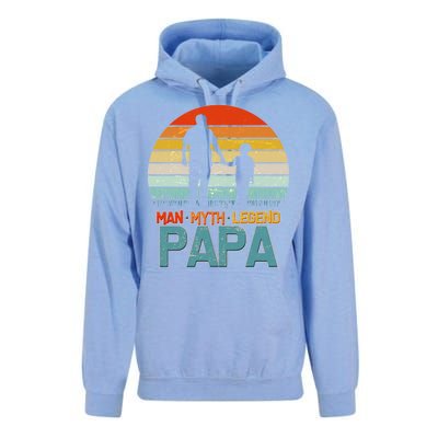 Vintage Man Myth Legend Papa Unisex Surf Hoodie