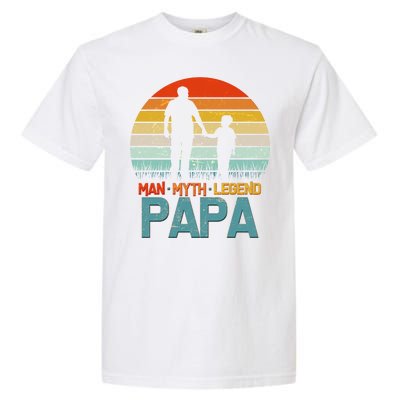 Vintage Man Myth Legend Papa Garment-Dyed Heavyweight T-Shirt