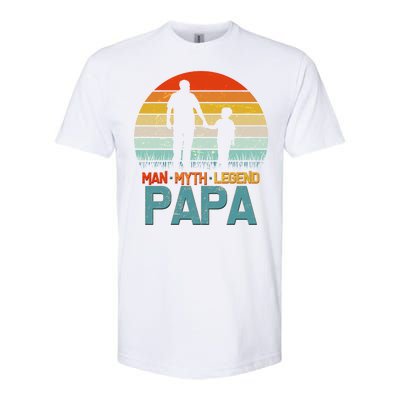 Vintage Man Myth Legend Papa Softstyle CVC T-Shirt