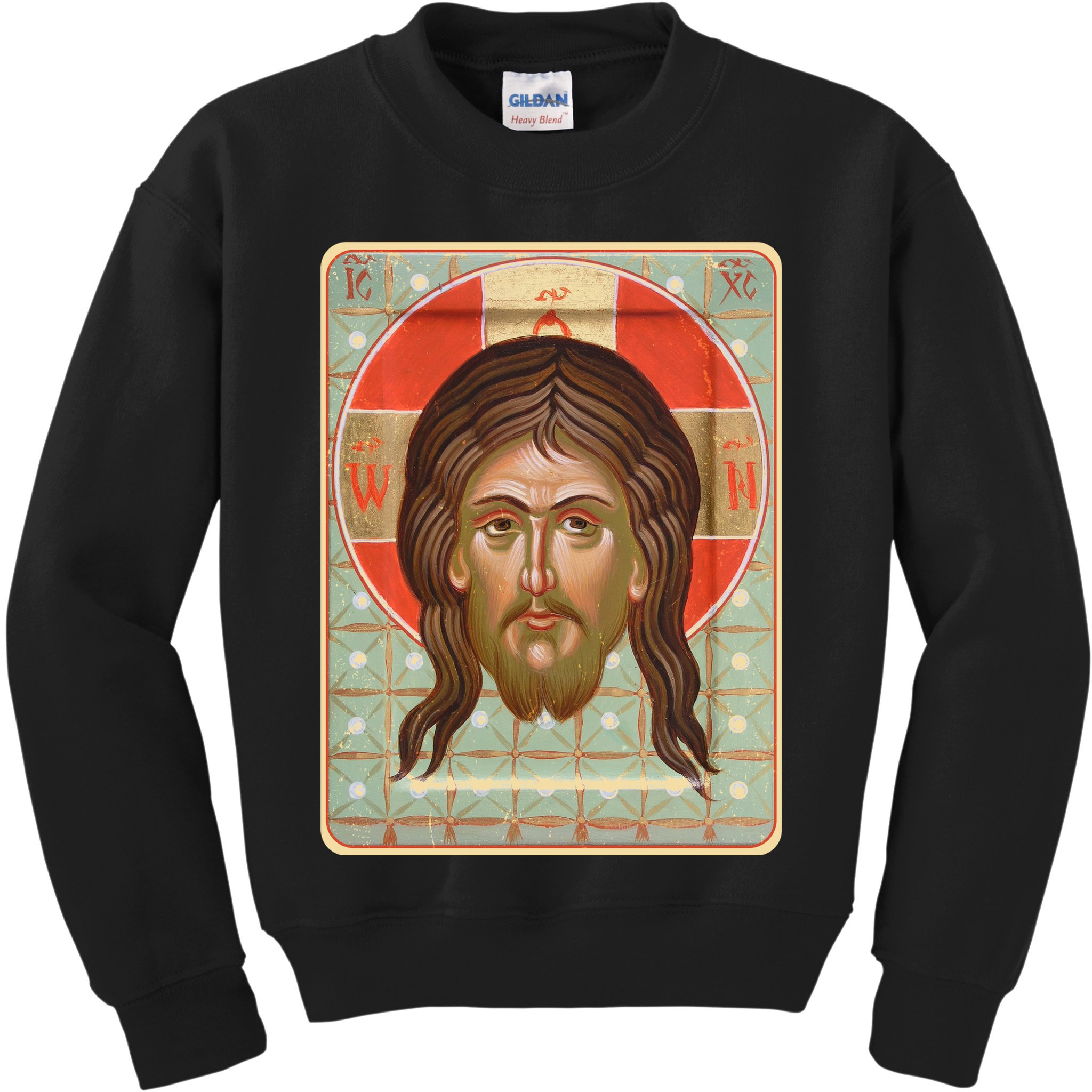 Vintage Mandilion Jesus Christ Kids Sweatshirt