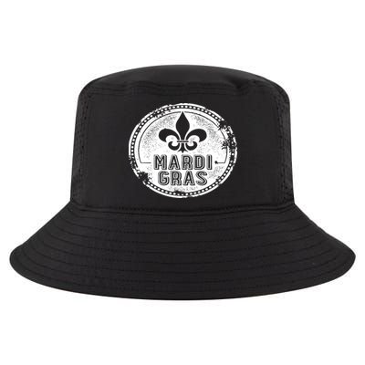 Vintage Mardi Gras New Orleans Logo Cool Comfort Performance Bucket Hat