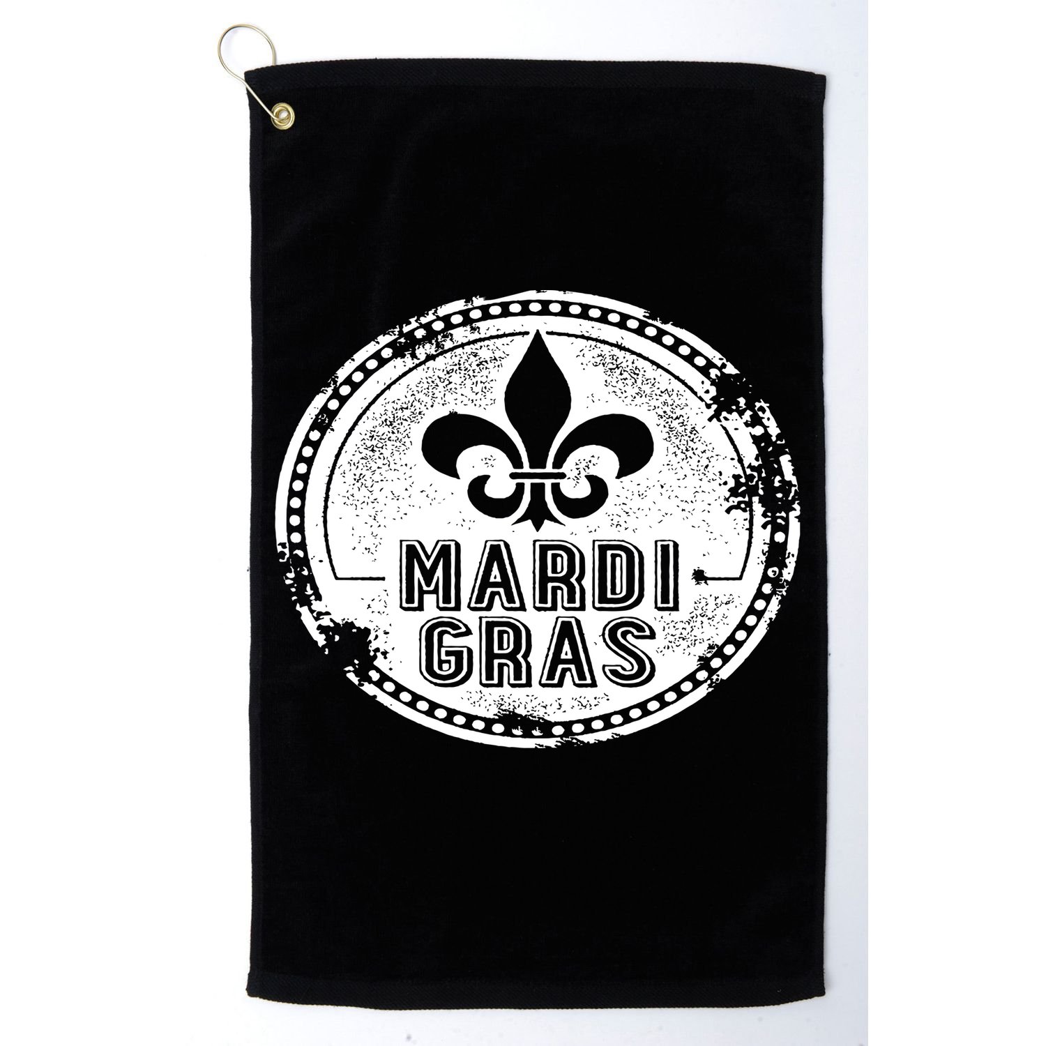 Vintage Mardi Gras New Orleans Logo Golf Towel