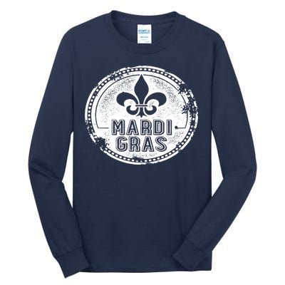 Vintage Mardi Gras New Orleans Logo Tall Long Sleeve T-Shirt