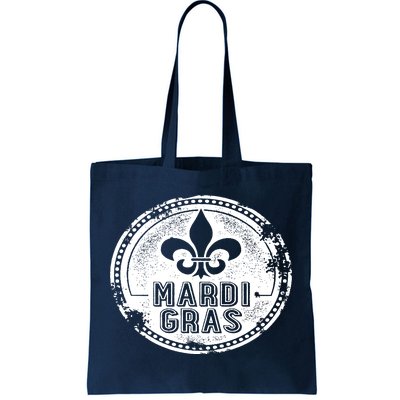 Vintage Mardi Gras New Orleans Logo Tote Bag